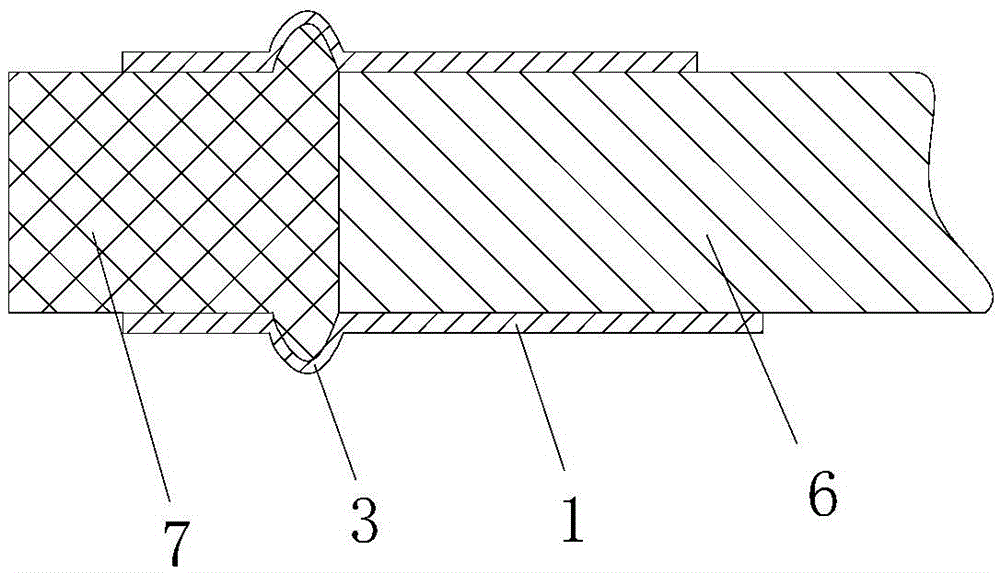 Connection structure of pipe and flange and its processing method