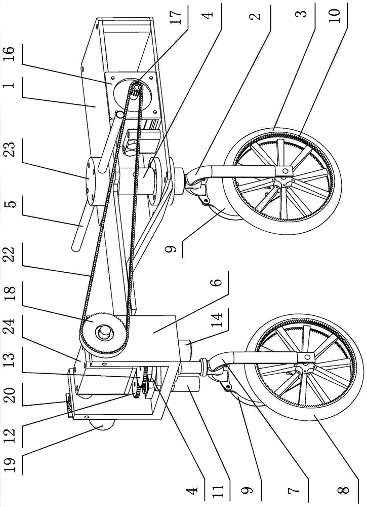 Bike robot that converts into a unicycle