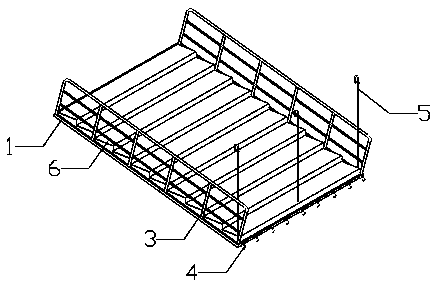 Suspending type construction platform for curve ceiling and installation method