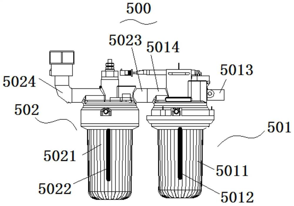 Water treatment device, water utilization equipment and water heater