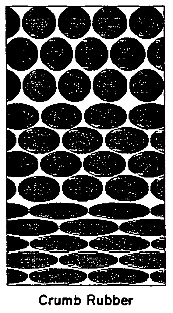 Method of using waste tires as a filter media