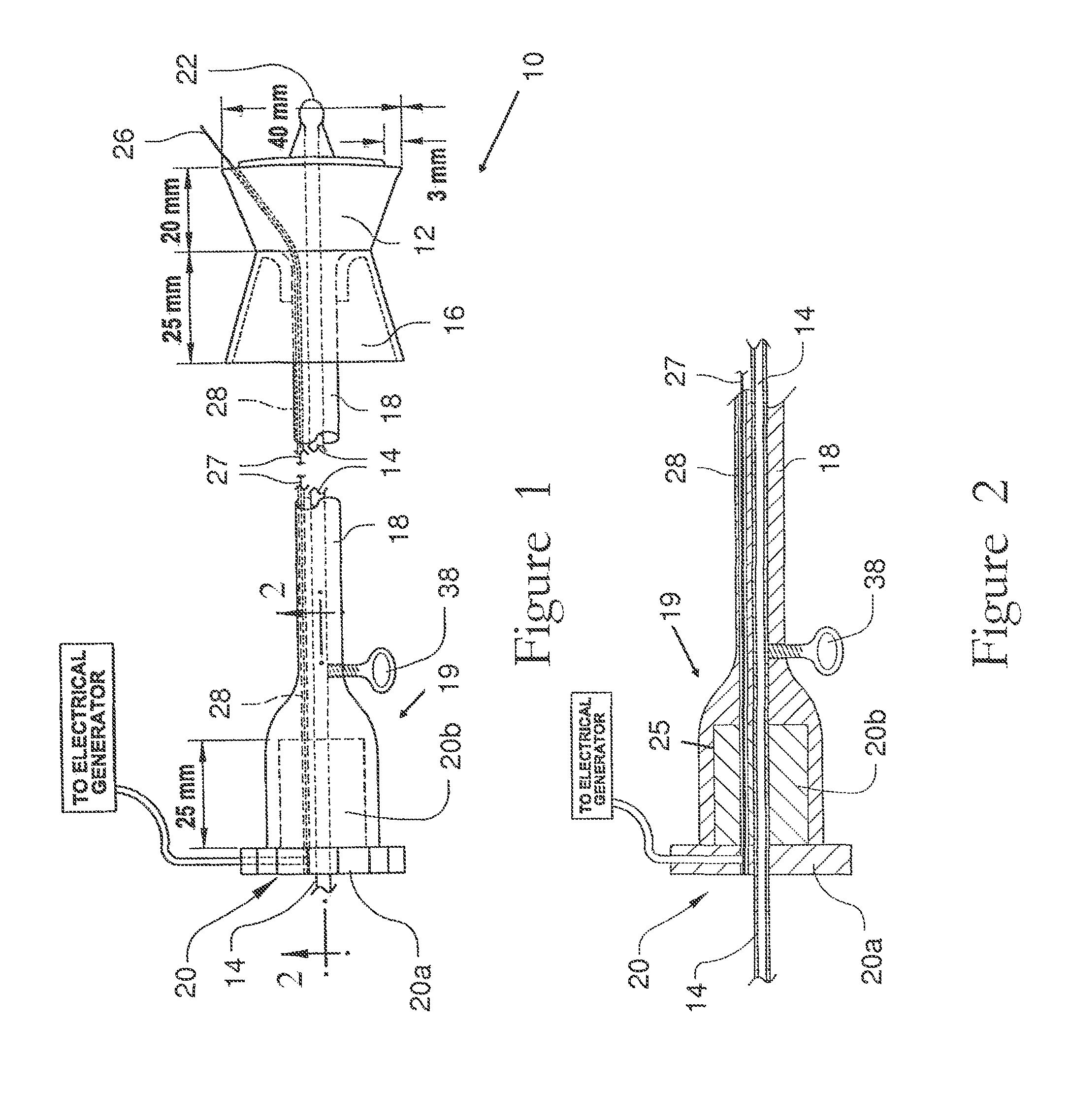 Electrosurgical element and uterine manipulator for total laparoscopic hysterectomy