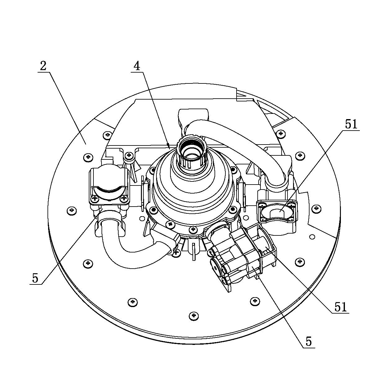 Self power generation type top shower