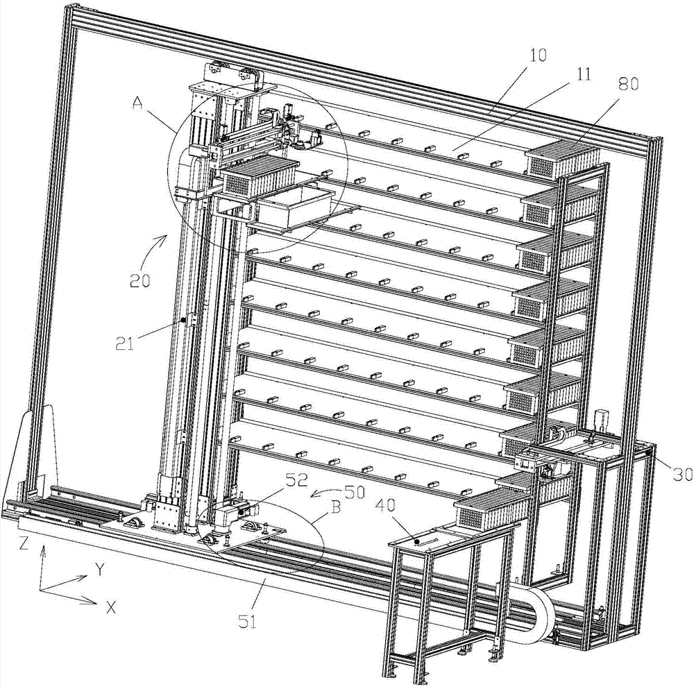 Warehouse-in and warehouse-out system for blood boxes