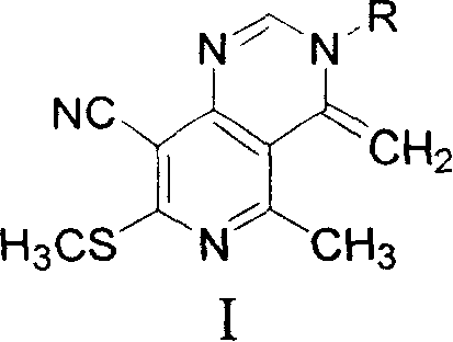 Poly-substituted pyridino-[4,3d] pyramine with antibacterial and herbicide activity and its production thereof