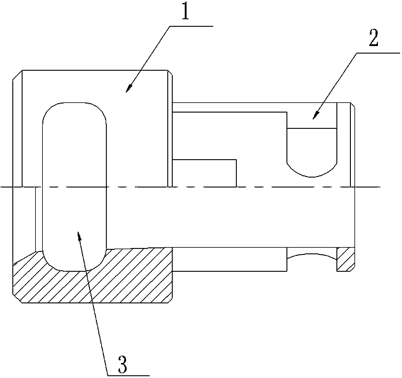 Drill rod detaching device for hydraulic rig