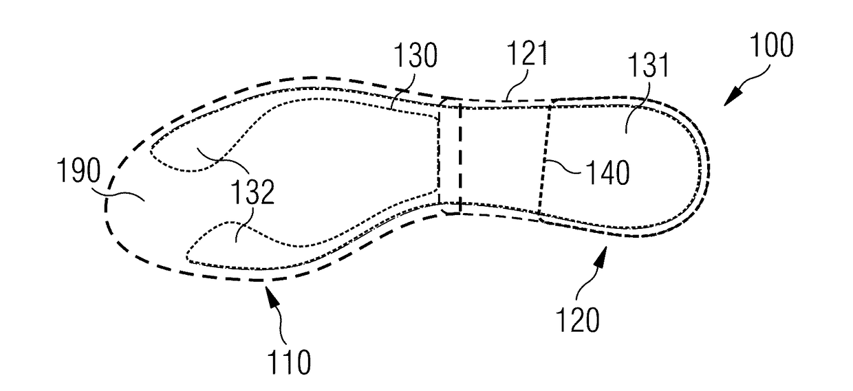 Sole elements and shoes