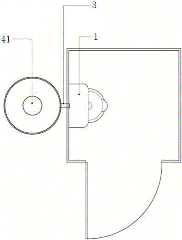 Construction site visualized wastewater collection device