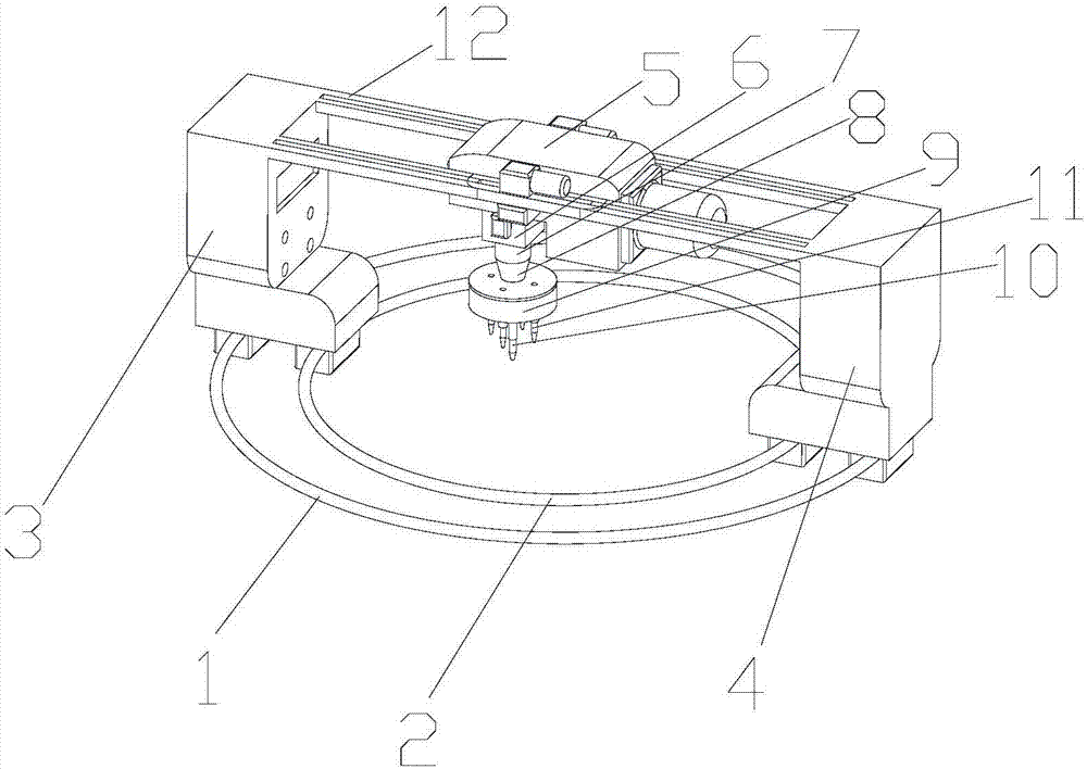 Round hole drilling machine