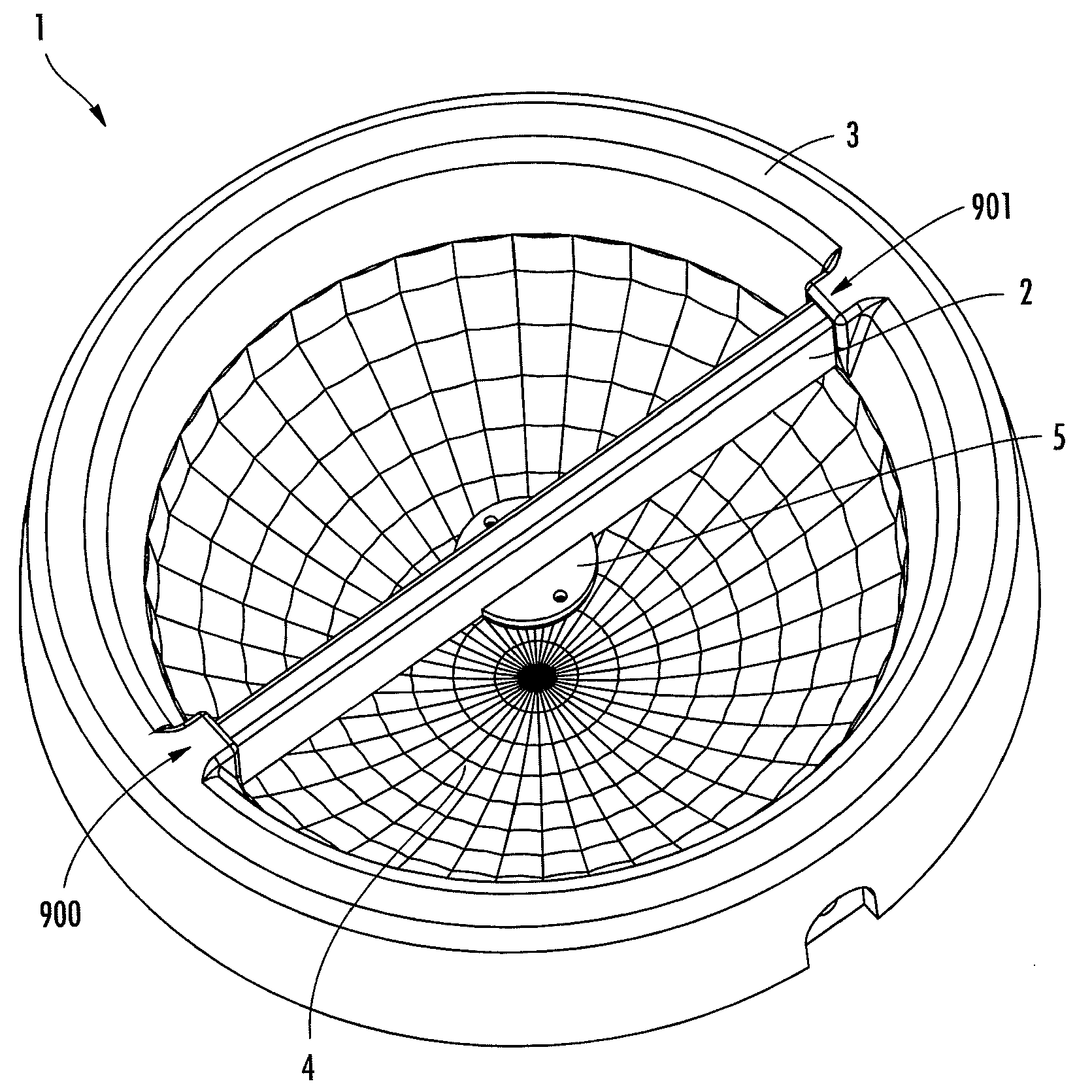 Non-glare reflective LED lighting apparatus with heat sink mounting