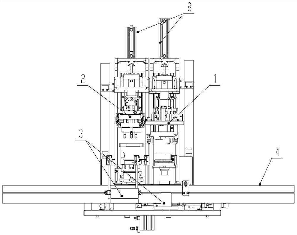 An automatic measuring mechanism for ab value of scroll compressor