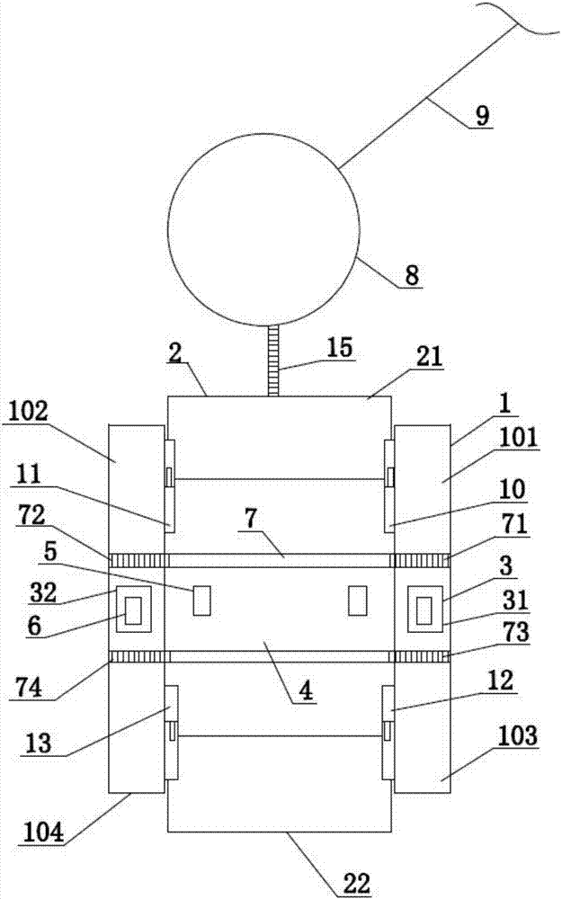 One-piece sea wave electric generator