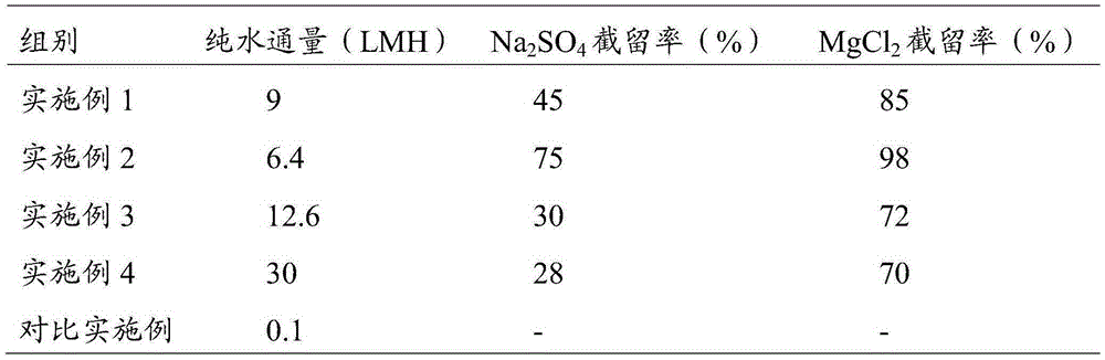 Hollow fiber composite nanofiltration membrane and preparation method thereof