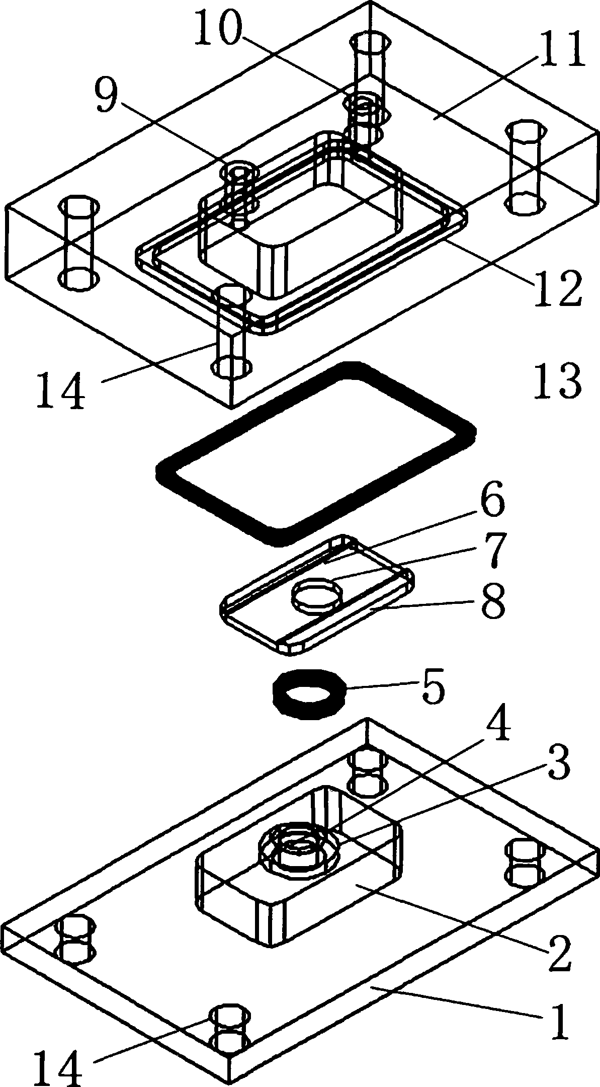 Experimental device for in-vitro simulated blood vessel microenvironment