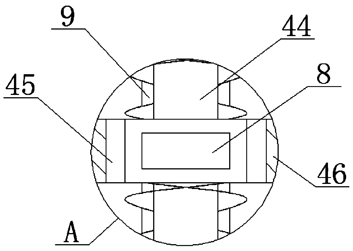 Vacuum defoamation device used for producing high-polymer material