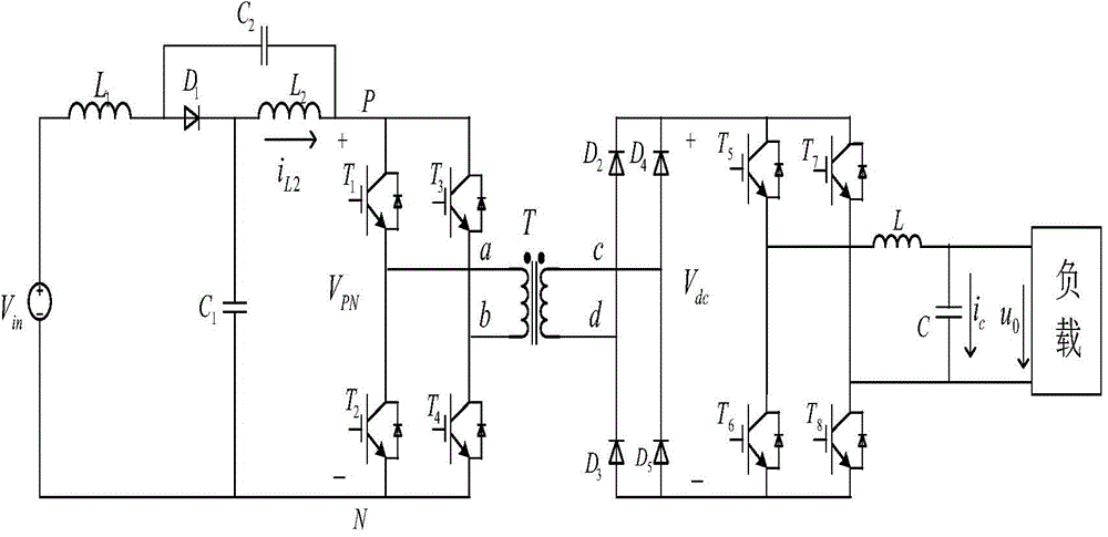 Quasi-Z-source inverter based single-phase photovoltaic off-grid inverter and soft switch control method thereof