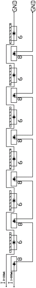 LED capable of removing harmful blue light and LED illumination apparatus