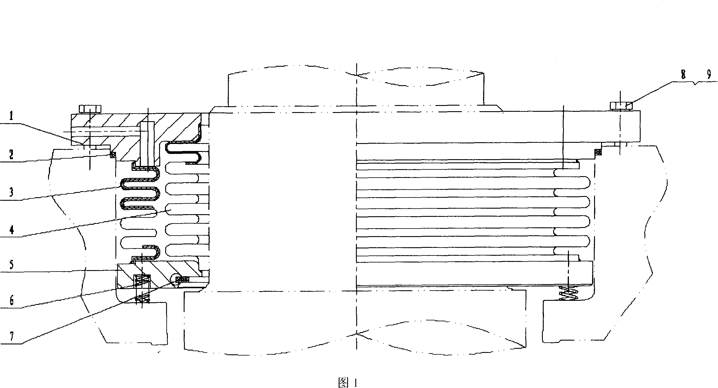 Maintenance sealing structure