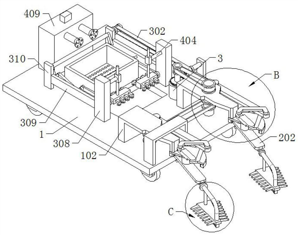 Iron nail recovery device for construction site