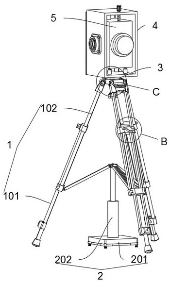 Laser radar surveying and mapping device and damping assembly