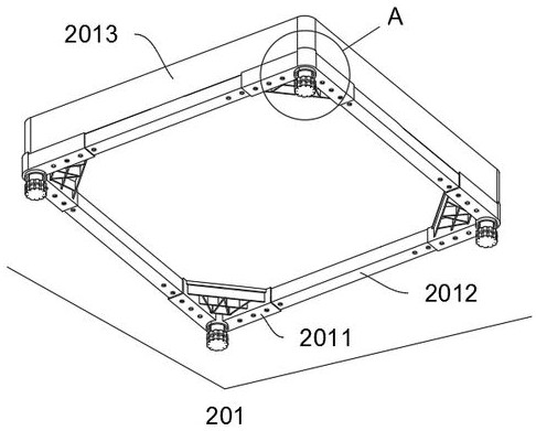 Laser radar surveying and mapping device and damping assembly