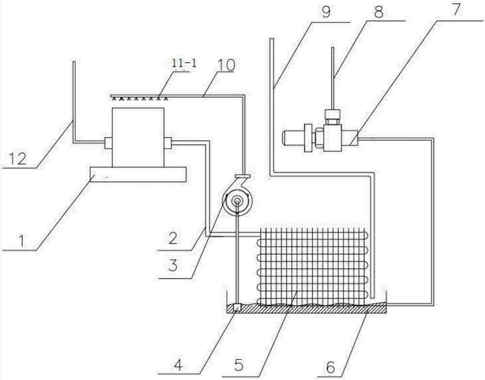 Condensed water utilizing system of multi-split air conditioner