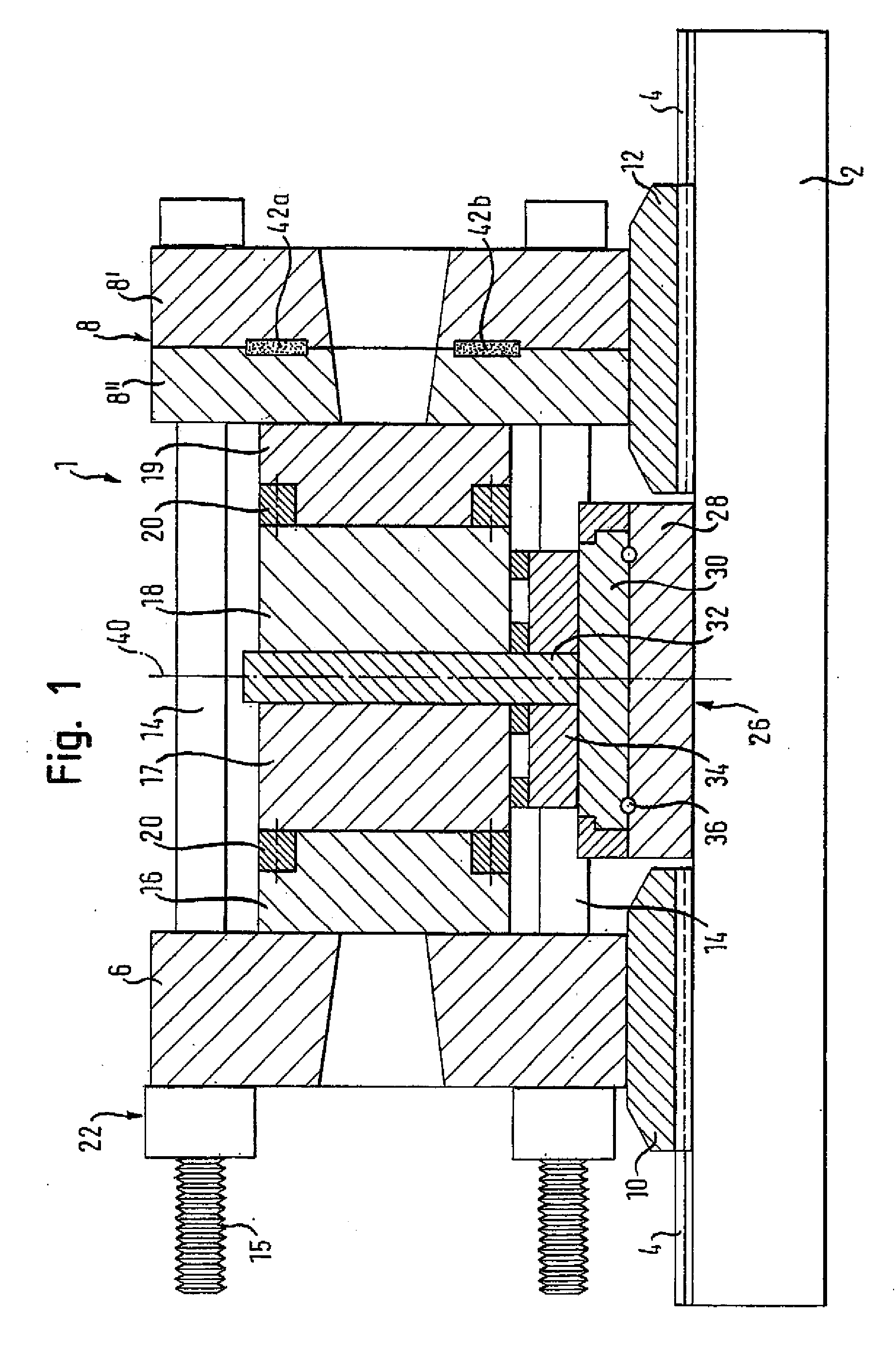 Horizontal injection molding machine with turning device