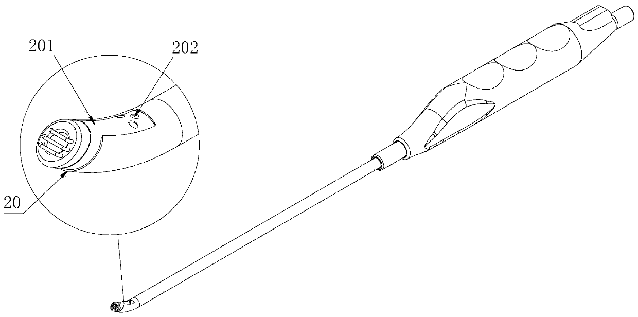 Plasma operation electrode for otorhinolaryngologic department