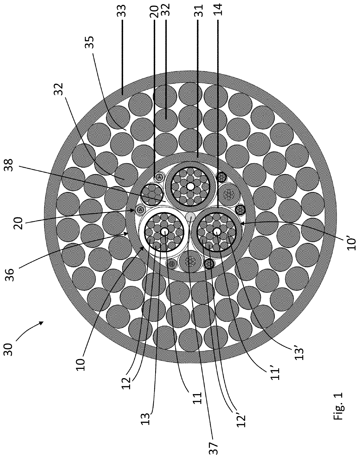 Deep sea heavy lifting synthetic cable