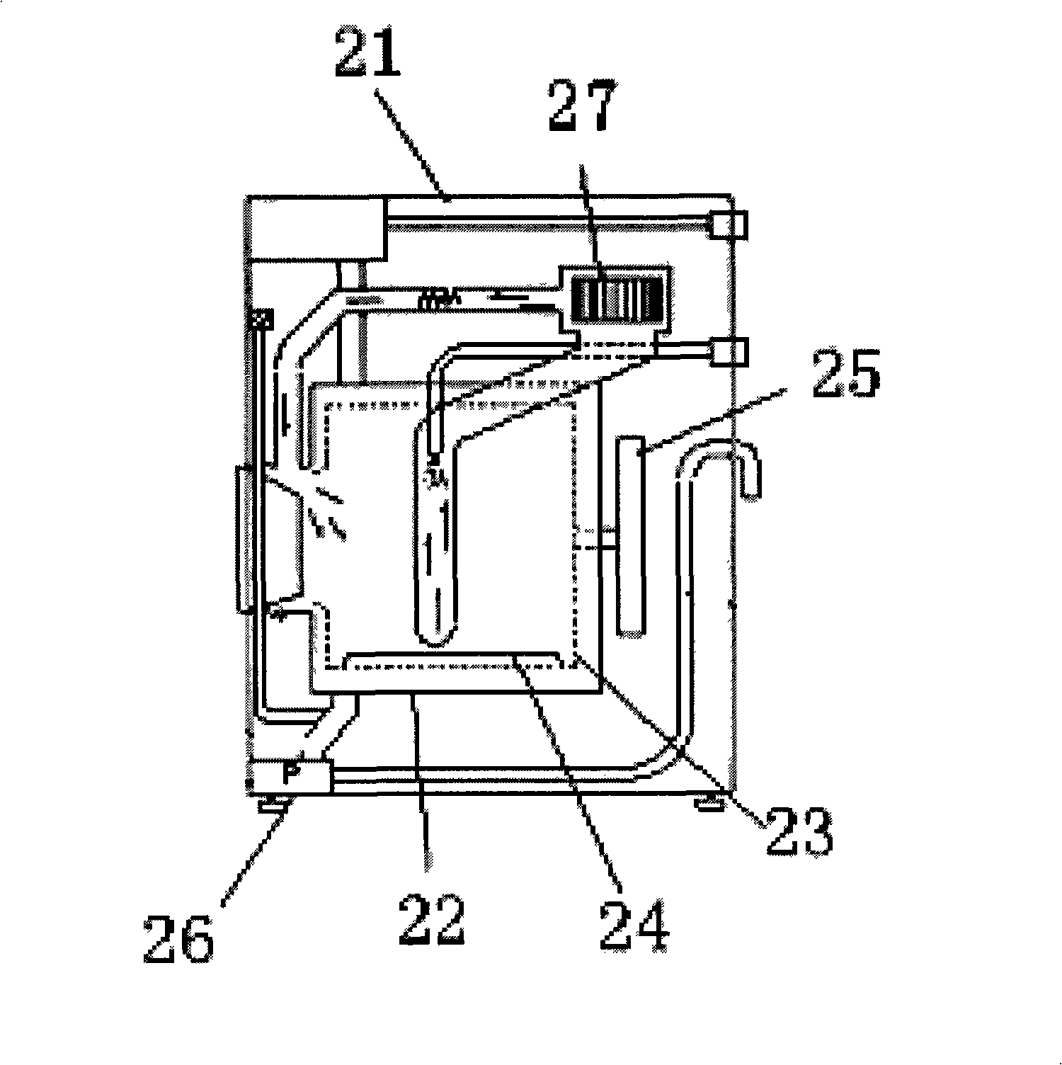 Dynamic shock-absorbing device for drum washing machine