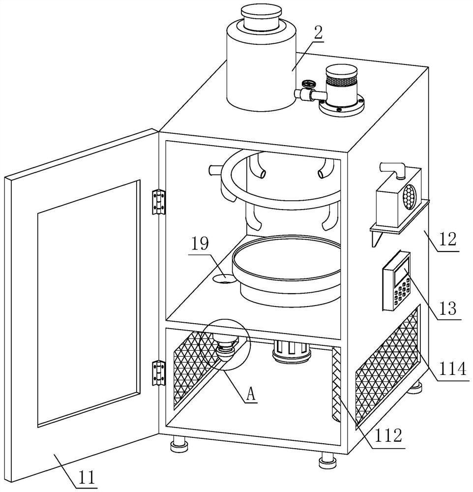 Tire dust removing used for new energy automobile