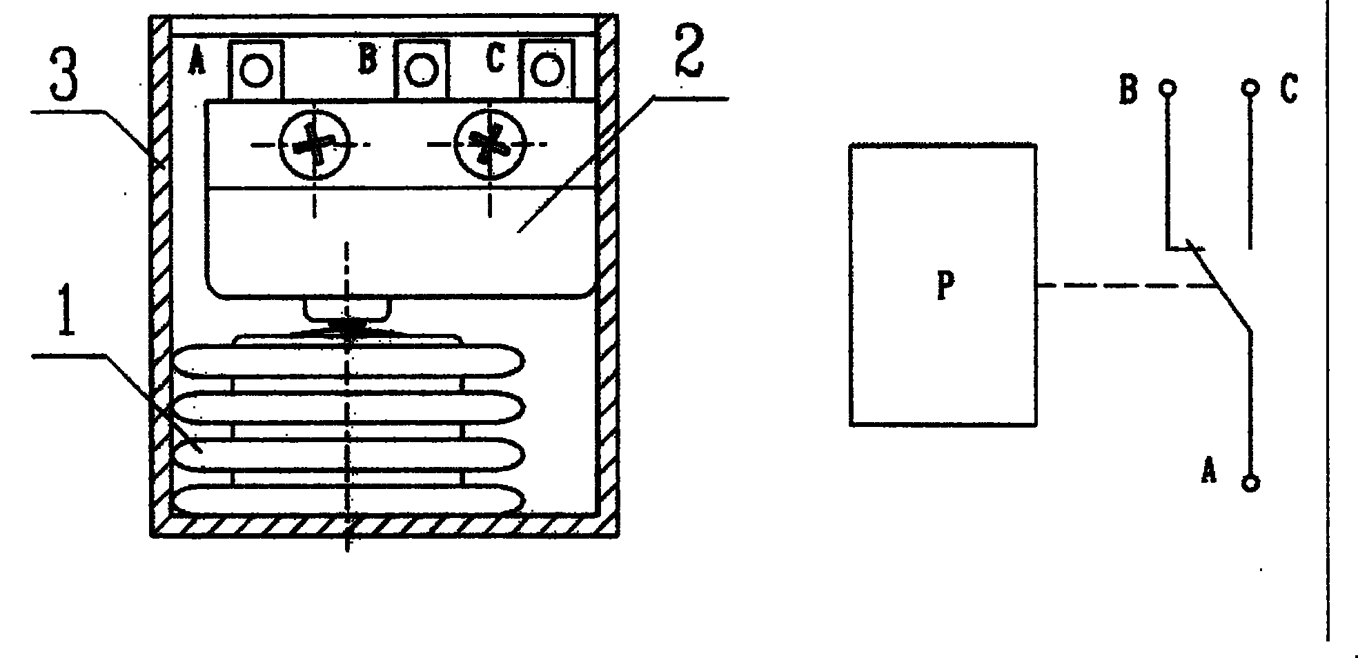 Tyre bursting sensor