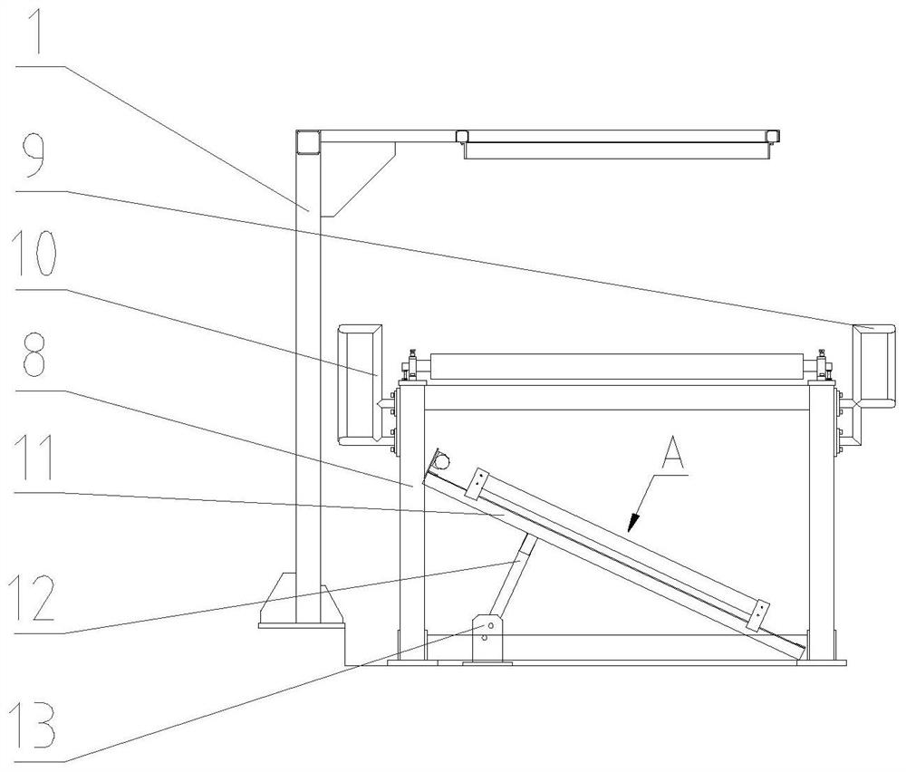 Plate and strip surface horizontal inspection device