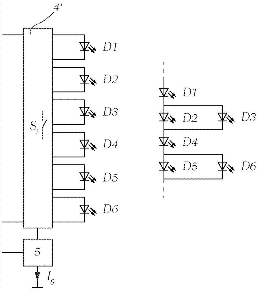 Method and circuit arrangement for feeding a series circuit of n LED units