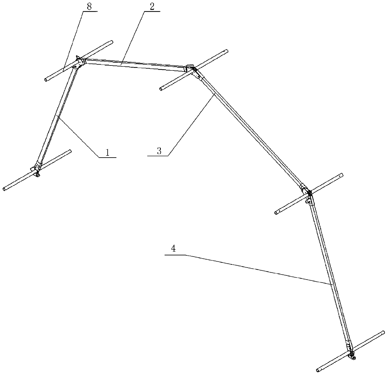 Tent, combined tent and frame thereof