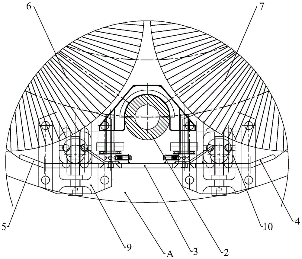 An adjustment plate device for the brush drum of a sanding machine