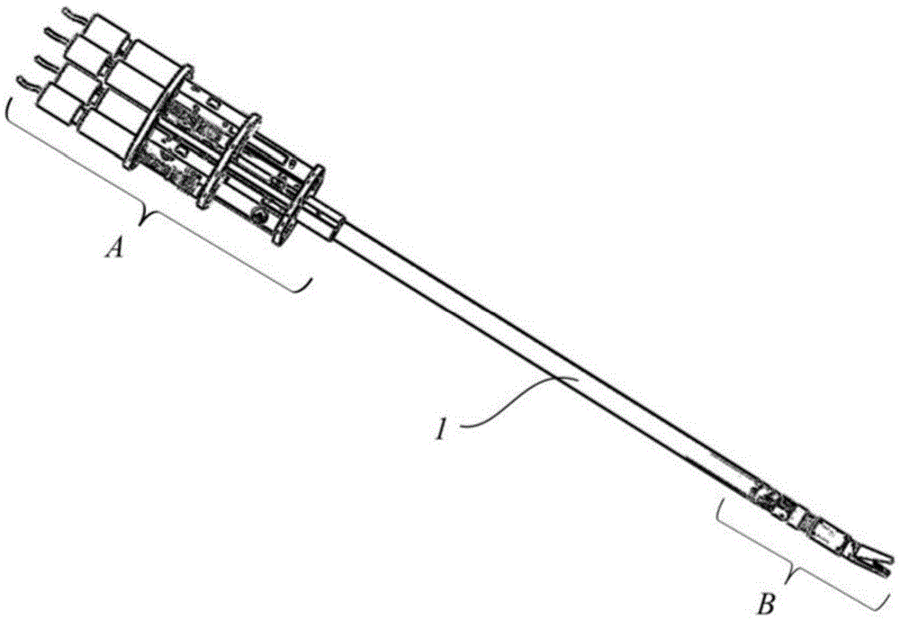 A minimally invasive surgical robot end structure of surgical instruments