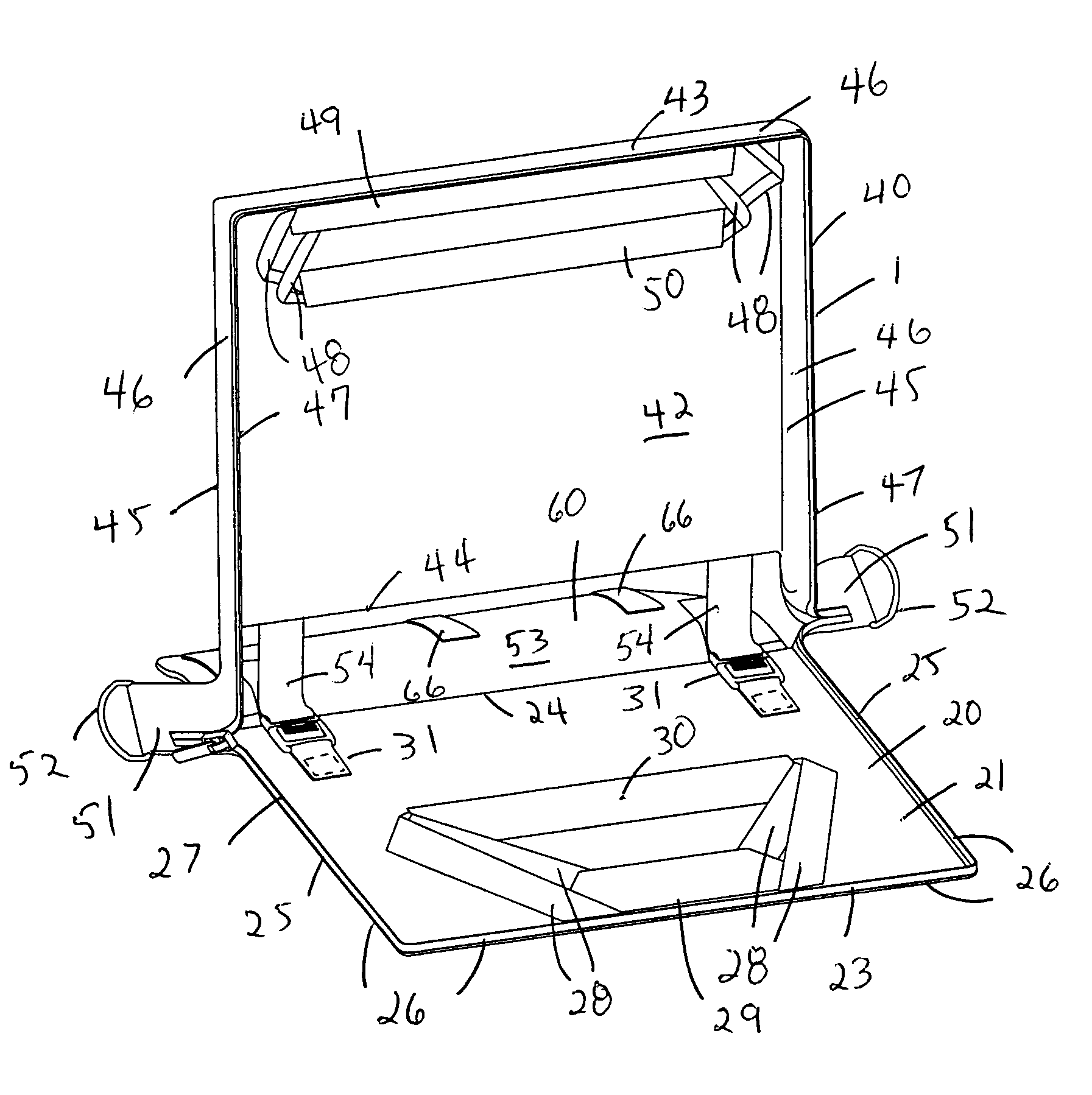 Carry case for a portable computer