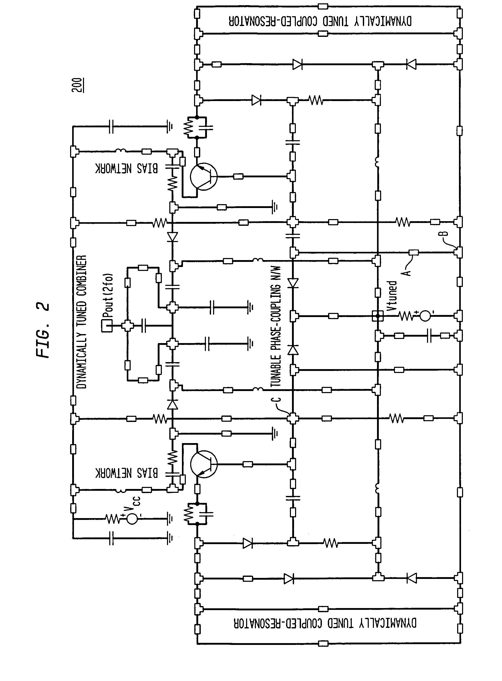 Multi-octave band tunable coupled-resonator oscillator