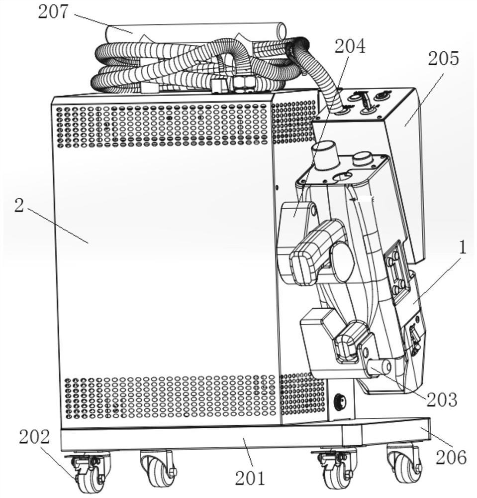 A laser cleaning machine