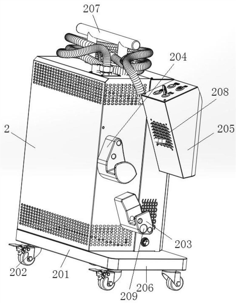 A laser cleaning machine