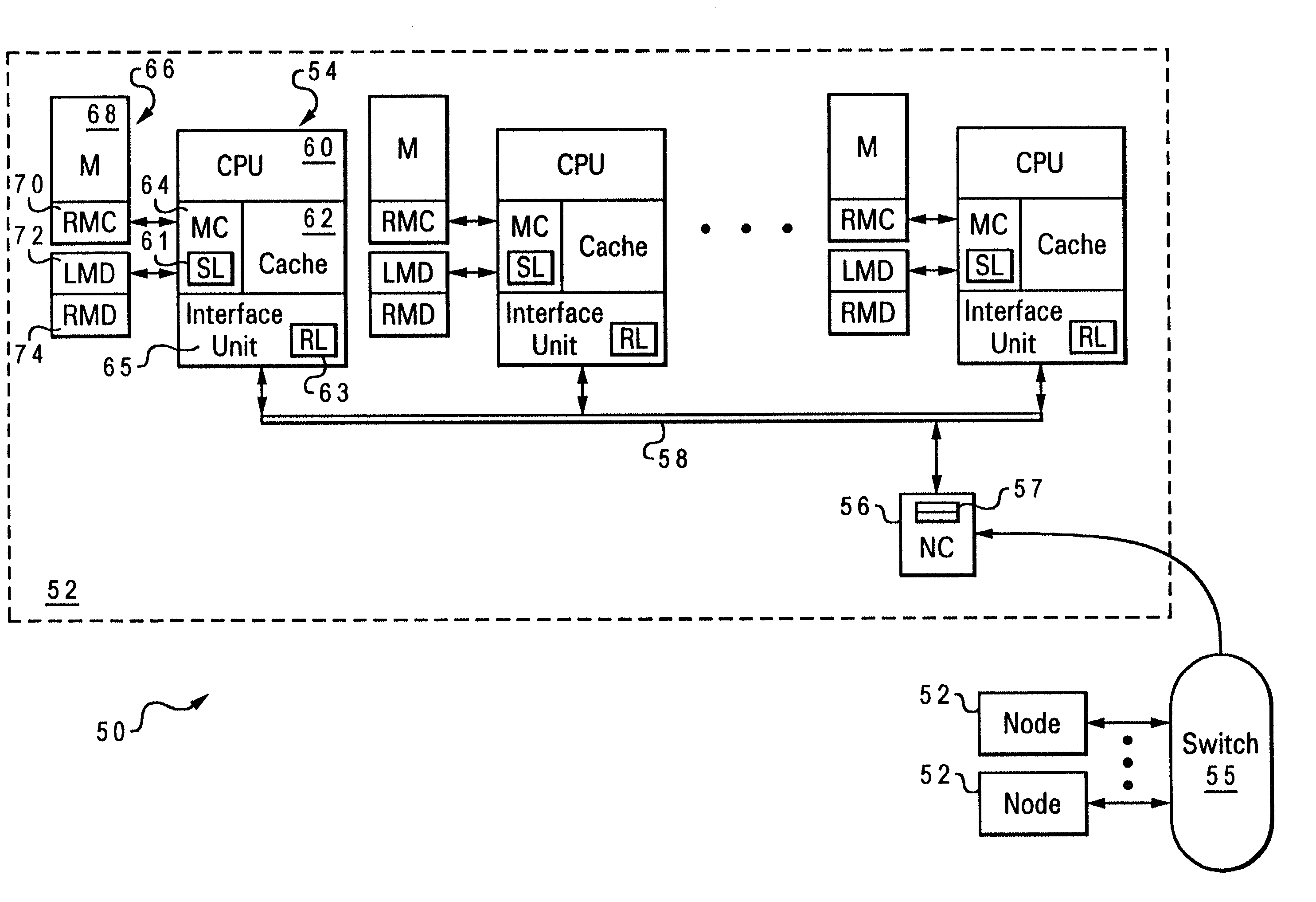 Two-stage request protocol for accessing remote memory data in a NUMA data processing system