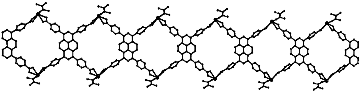 Lead-MOF complex with fluorescent performance