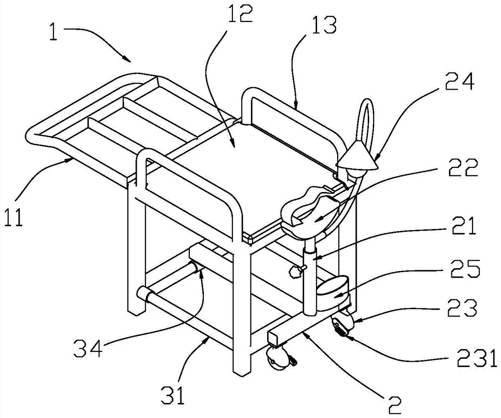 Diabetic foot care chair