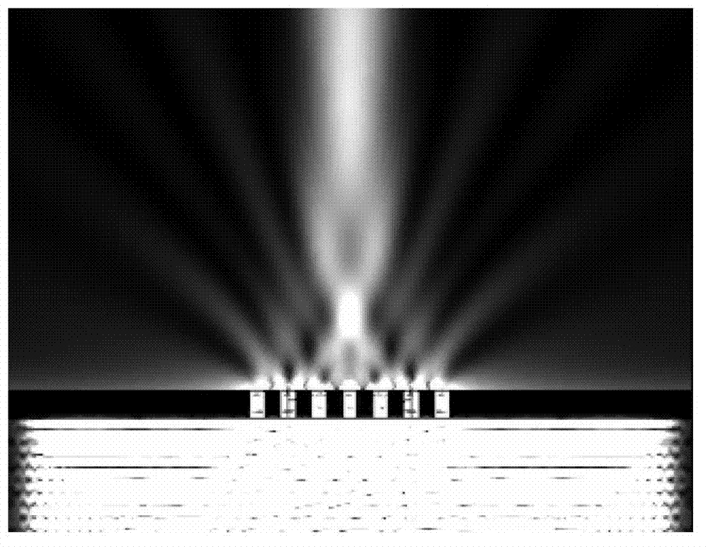 Method for preparing nano-gap metal focusing lens