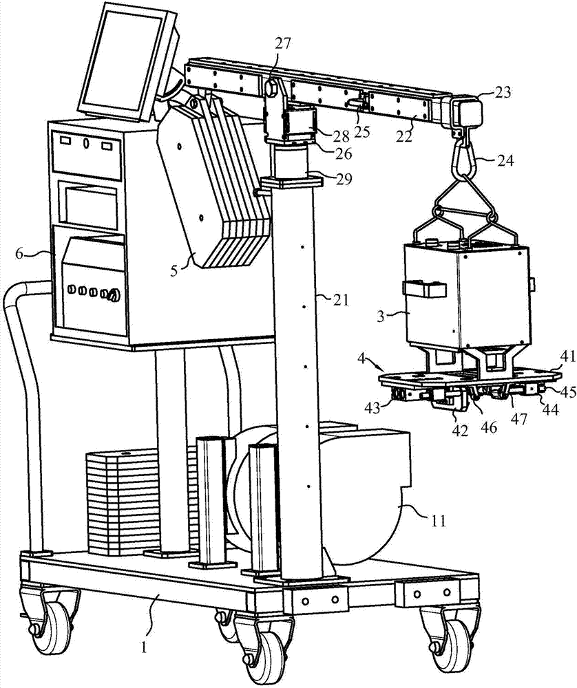 Mobile vehicle identifying code printing apparatus