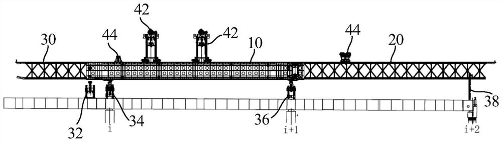 Dismounting method and mounting method of section-spliced bridge girder erection machine