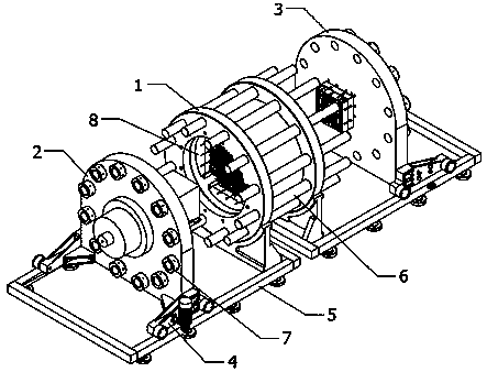 Large physical modeling experiment device for simulating hydraulic fracturing and casing damage under in-situ condition, and method