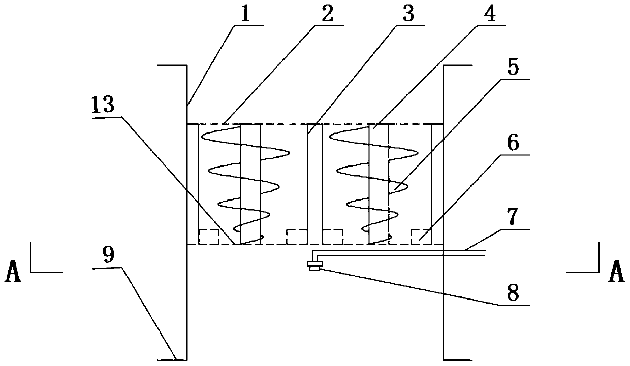 Double-rotation dust mist purification device