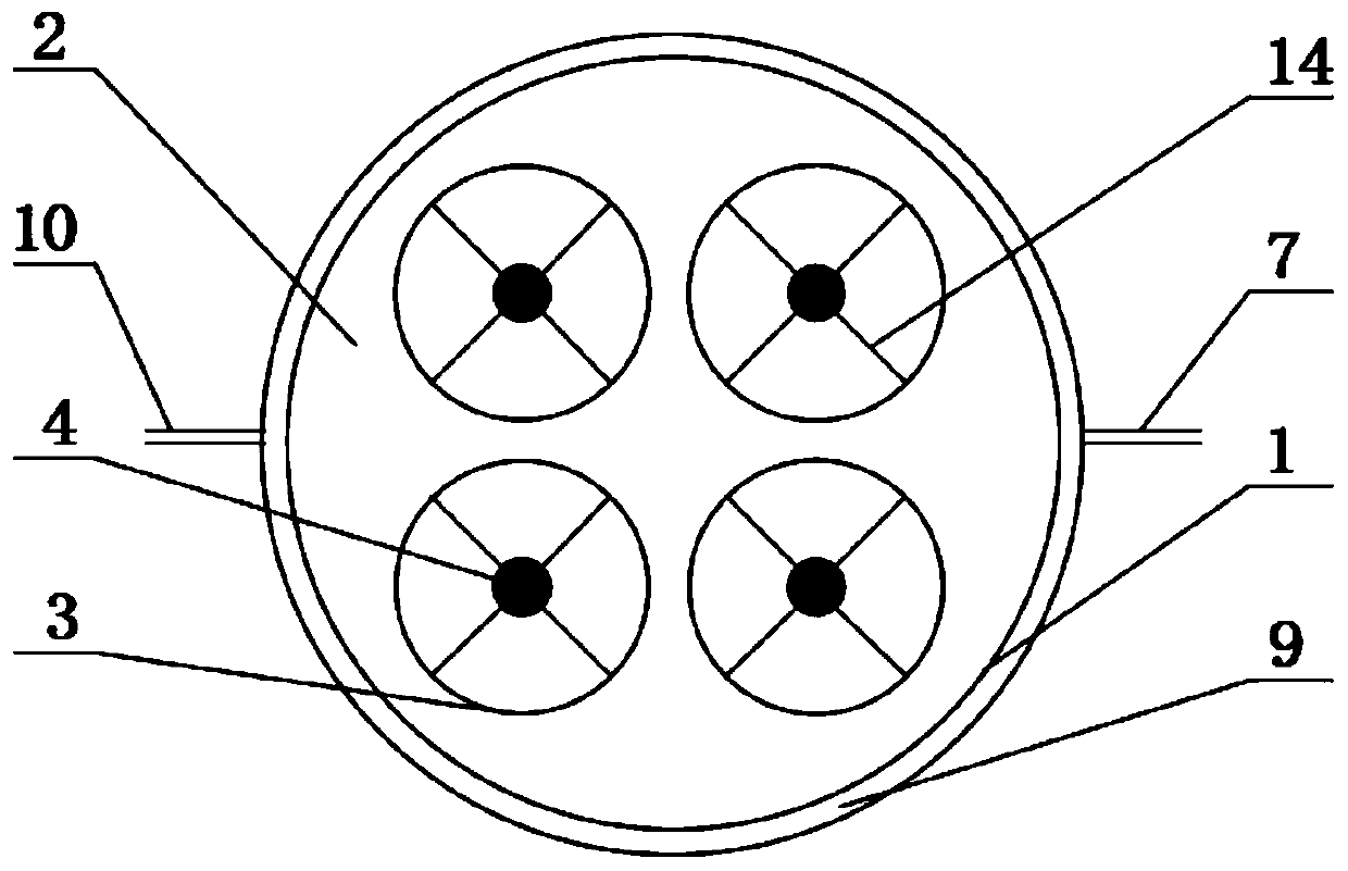 Double-rotation dust mist purification device